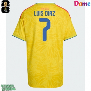 Colombia Luis Diaz #7 Replika Hjemmebanetrøje Dame VM 2026 Kortærmet